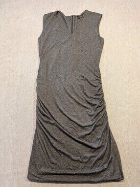 Maria Bianca Nero Womens Back Zip Sleeveless Mini Sheath Dress Black Size Large